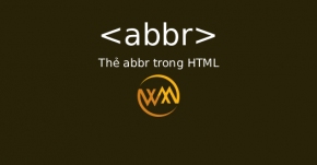 Thẻ abbr trong HTML