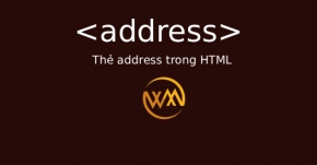 Thẻ address trong HTML