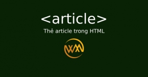 Thẻ article trong HTML