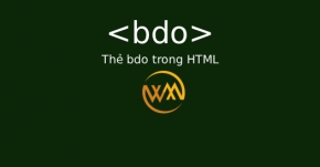 Thẻ bdo trong HTML