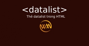 Thẻ datalist trong HTML