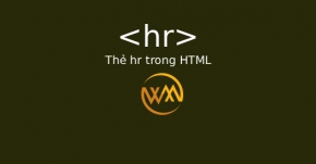 Thẻ hr trong HTML