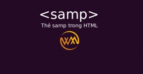 Thẻ samp trong HTML