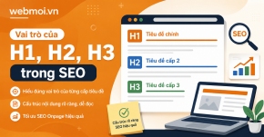 Vai trò của H1, H2, H3 trong SEO