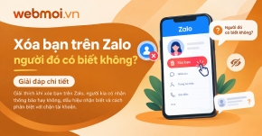 Xóa bạn trên Zalo người đó có biết không?