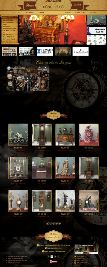 Thiết kế website Bán Đồng hồ WM 01