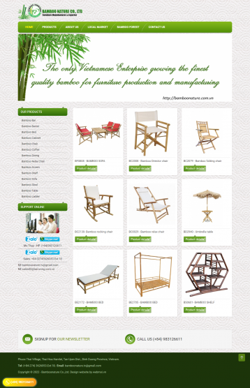 Thiết kế website Bán hàng Nội thất, Bán đồ nội thất WM 18