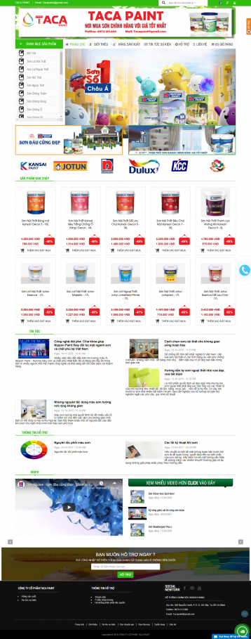 Thiết kế website Bán Sơn WM 02