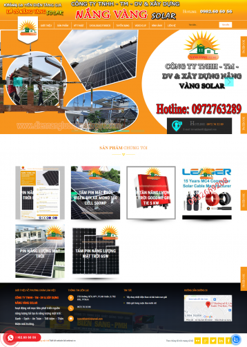 Thiết kế website Bán Thiết bị Năng Lượng Mặt Trời WM 02