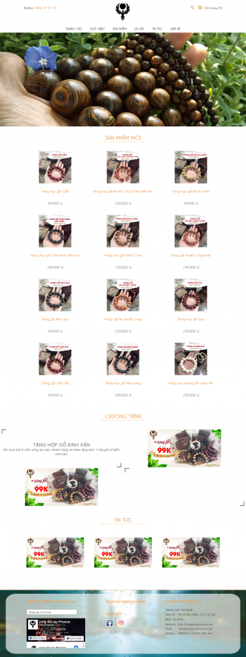 Thiết kế website Bán trang sức nữ trang