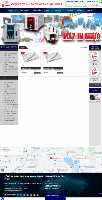  Thiết kế website Bán Văn phòng phẩm WM 01