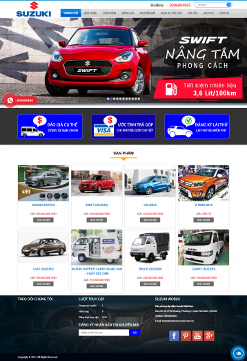Thiết kế website Bán xe, ô tô, xe máy WM 01
