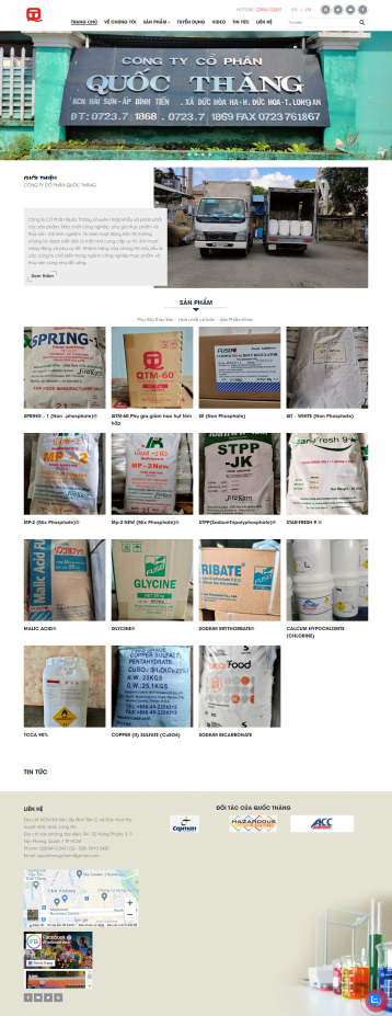 Thiết kế website Công ty Bán Hóa Chất WM 01 Thiết kế website Công ty Bán Hóa Chất WM 01