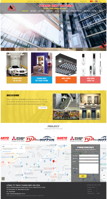Thiết kế website Công ty Bán, Lắp đặt Thang Máy WM 01 Thiết kế website Công ty Bán, Lắp đặt Thang Máy WM 01
