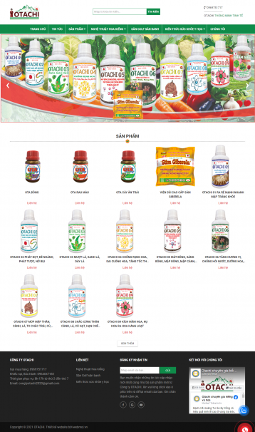 Thiết kế website Công ty Bán Phân Bón, Hóa chất sinh học WM 02