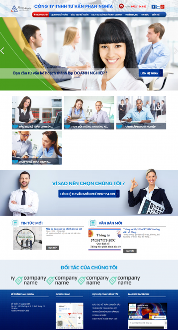 Thiết kế website Dịch vụ kế toán WM 01