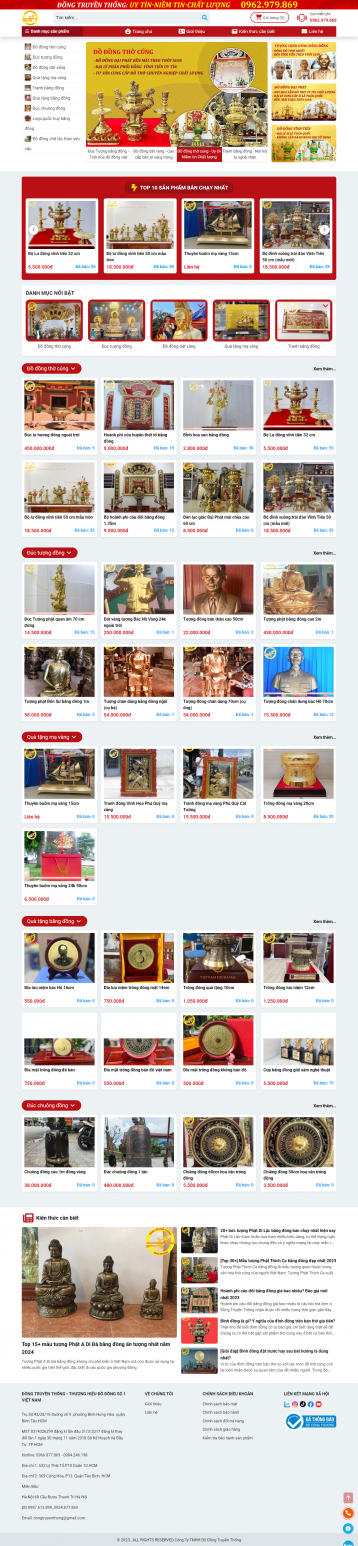 Thiết kế website Đồ Đồng WM 03 tại Hải Dương Thiết kế website Đồ Đồng WM 03 tại Hải Dương