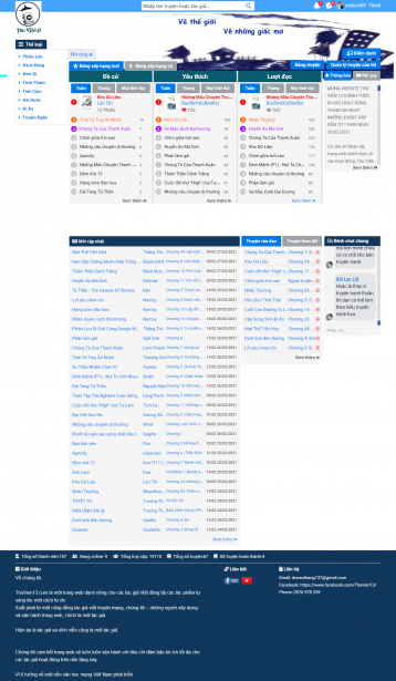 Thiết kế website Đọc truyện online WM 02