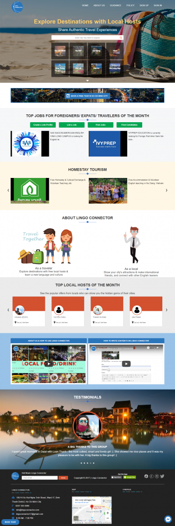 Thiết kế website Homestay WM 01