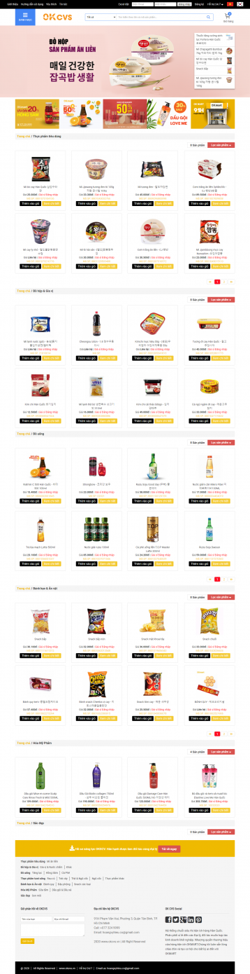 Thiết kế website Siêu thị mini WM 01