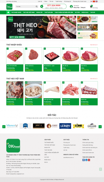 Thiết kế website Siêu thị mini WM 02