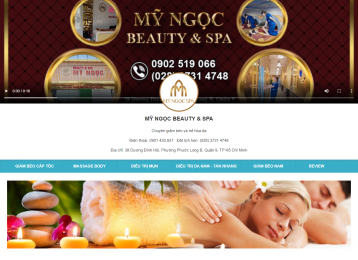 Thiết kế website Spa, Thẩm Mỹ Viện WM 05
