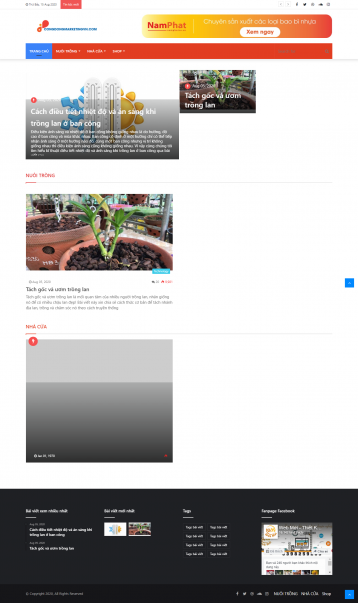 Thiết kế website Tin tức WM 01 Thiết kế website Tin tức WM 01
