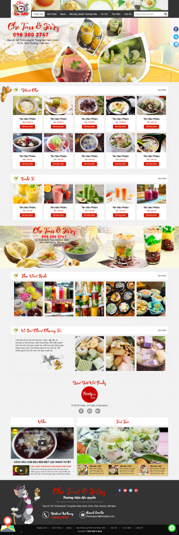 Thiết kế website Bán chè WM 01 Thiết kế website Bán chè WM 01