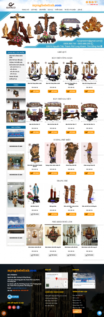 Thiết kế website Mỹ nghệ WM 01 Thiết kế website Mỹ nghệ WM 01