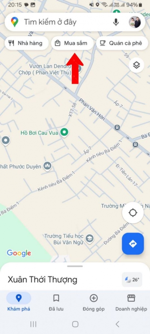 Tìm địa điểm ở gần chỗ bạn
