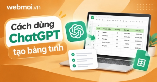 Cách dùng ChatGPT tạo bảng tính Cách dùng ChatGPT tạo bảng tính
