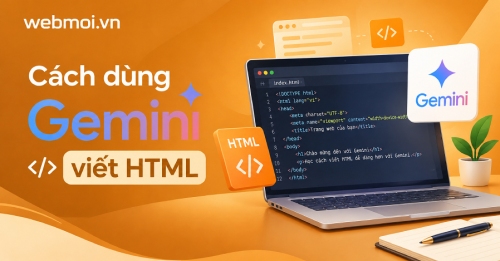 Cách dùng Gemini viết HTML
