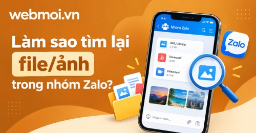 Làm sao tìm lại file/ảnh trong nhóm Zalo?