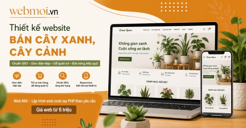 Thiết kế website Bán Cây xanh, cây cảnh