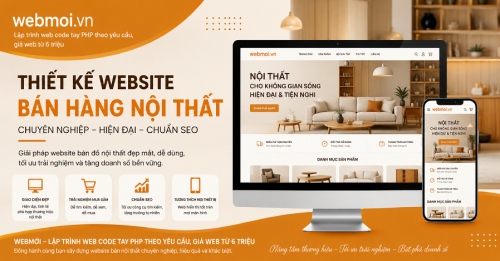 Thiết kế website Bán hàng Nội thất, Bán đồ nội thất