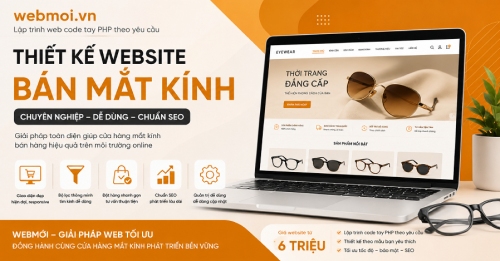 Thiết kế website bán mắt kính