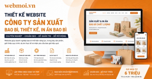 Thiết kế website Công ty sản xuất Bao bì, Thiết kế, In ấn Bao bì Thiết kế website Công ty sản xuất Bao bì, Thiết kế, In ấn Bao bì