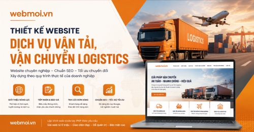 Thiết kế website Dịch vụ Vận tải, Vận chuyển Logistics