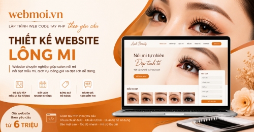 Thiết kế website Lông Mi