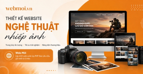 Thiết kế website Nghệ thuật nhiếp ảnh Thiết kế website Nghệ thuật nhiếp ảnh