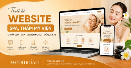Thiết kế website Spa, Thẩm Mỹ Viện