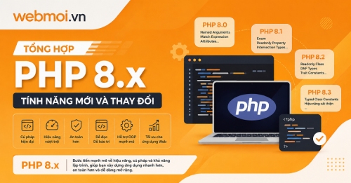 Tổng hợp PHP 8.x: Tính năng mới và thay đổi Tổng hợp PHP 8.x: Tính năng mới và thay đổi