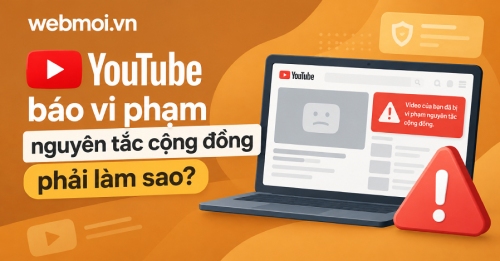 YouTube báo vi phạm nguyên tắc cộng đồng phải làm sao?