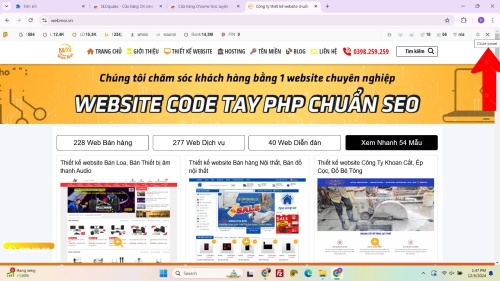 Ẩn thanh công cụ ngang của SEOquake