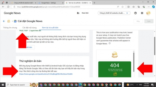 Cài đặt thành công Google News