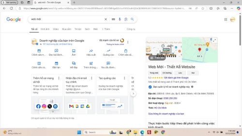 Đăng ký Google Business cho website của bạn