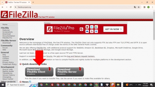 Download FileZilla Client Download FileZilla Client