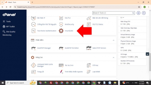 Hướng dẫn truy cập Imunify360 trên cPanel Hướng dẫn truy cập Imunify360 trên cPanel