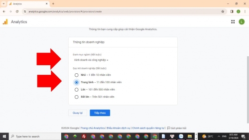 Khai báo thông tin doanh nghiệp cho Google Analytics Khai báo thông tin doanh nghiệp cho Google Analytics