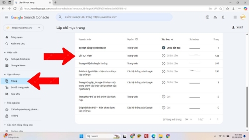 Kiểm tra Broken Link trong Google Search Console Kiểm tra Broken Link trong Google Search Console